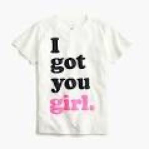 Girls crewcuts I got you girl tee size 10 brand new in packaging